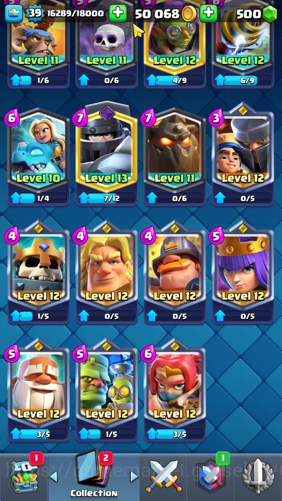 Clash Royale Accounts Lv 39|Trophy 7683|KTL 13|Limited Skin|Card 121|1 H image 14