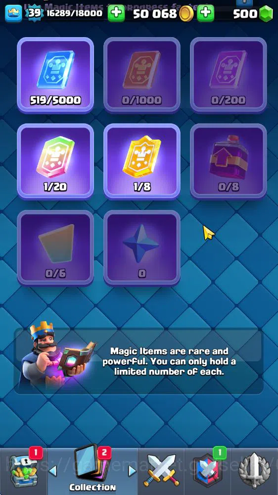 Clash Royale Accounts Lv 39|Trophy 7683|KTL 13|Limited Skin|Card 121|1 H image 15