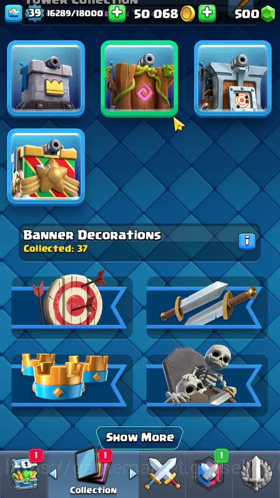 Clash Royale Accounts Lv 39|Trophy 7683|KTL 13|Limited Skin|Card 121|1 H image 17