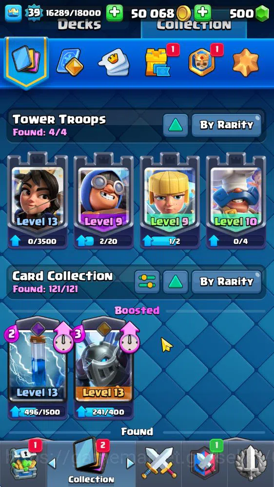 Clash Royale Accounts Lv 39|Trophy 7683|KTL 13|Limited Skin|Card 121|1 H image 4