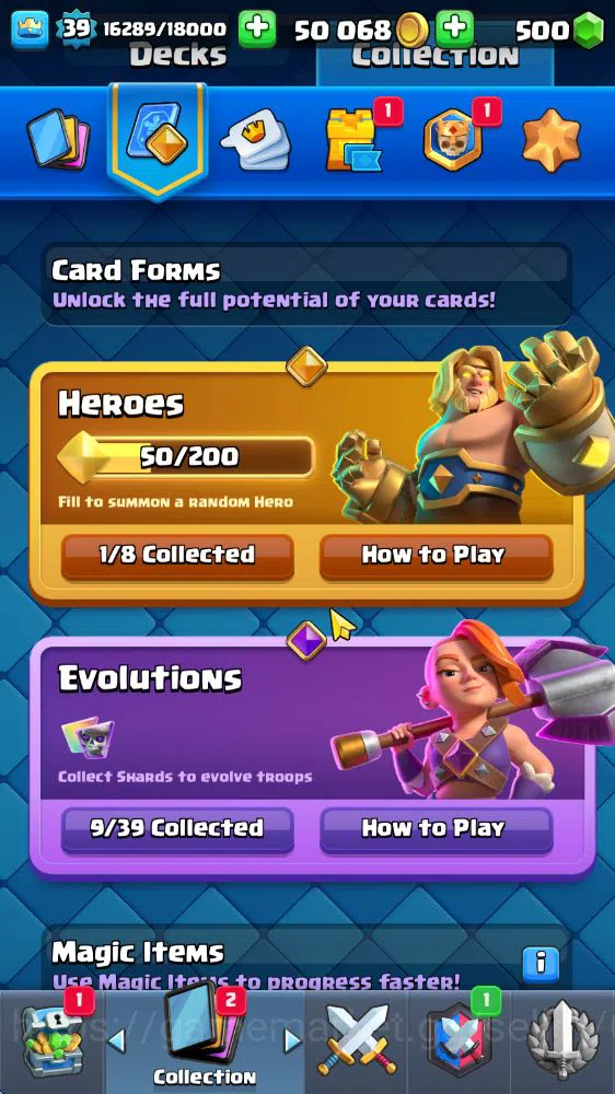 Clash Royale Accounts Lv 39|Trophy 7683|KTL 13|Limited Skin|Card 121|1 H image 5