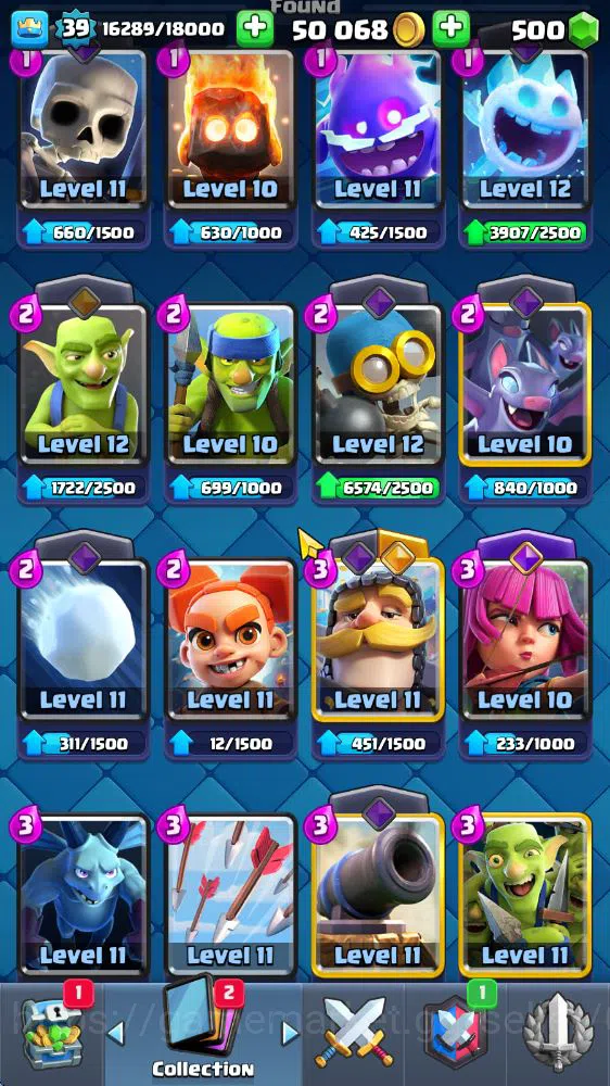 Clash Royale Accounts Lv 39|Trophy 7683|KTL 13|Limited Skin|Card 121|1 H image 6