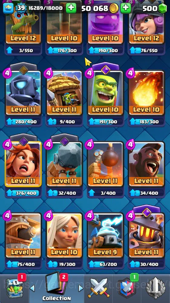 Clash Royale Accounts Lv 39|Trophy 7683|KTL 13|Limited Skin|Card 121|1 H image 8