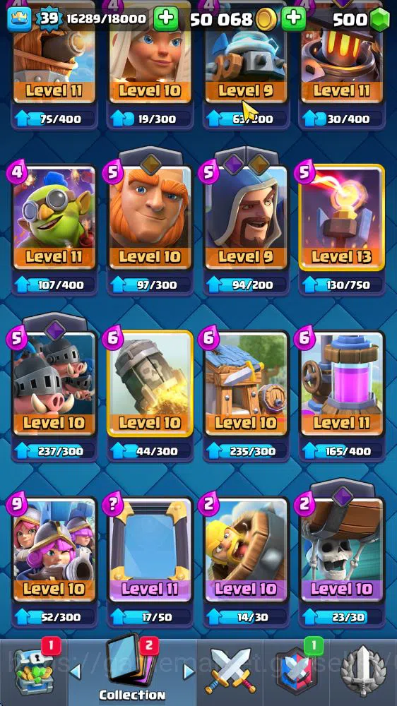 Clash Royale Accounts Lv 39|Trophy 7683|KTL 13|Limited Skin|Card 121|1 H image 9