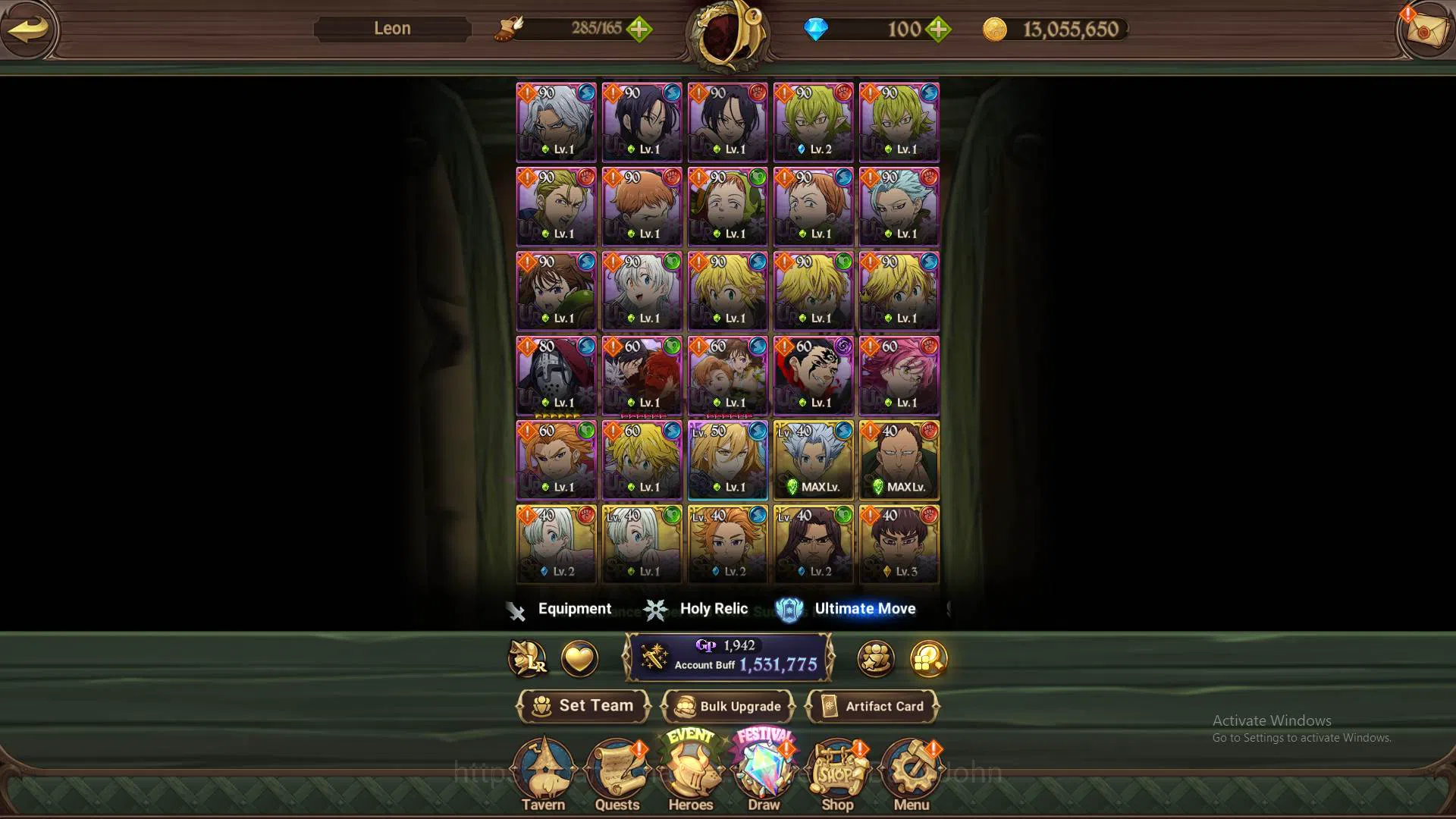 The Seven Deadly Sins: Grand Cross Accounts Others ASIA|1.5M CC|UR Salos,Souls Hel,Roxy,Freyja,Trandscend Ban,etc|check 10