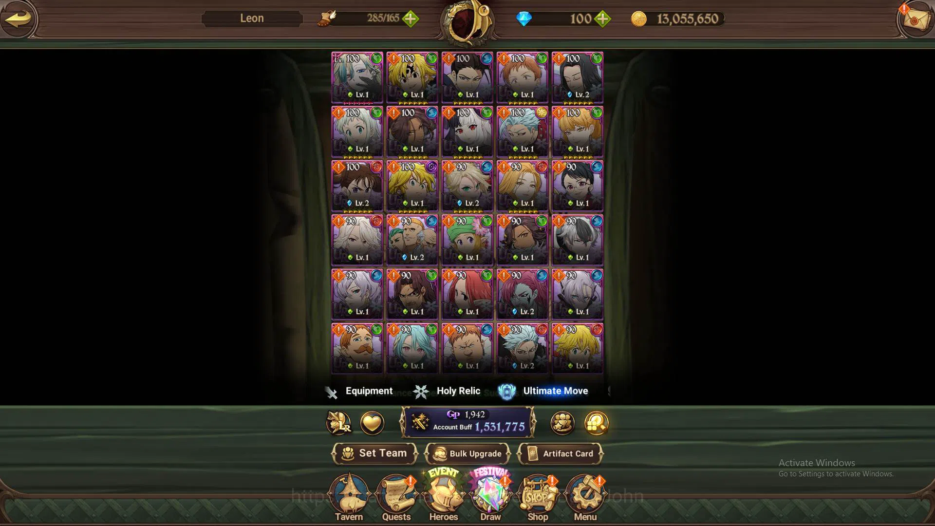 The Seven Deadly Sins: Grand Cross Accounts Others ASIA|1.5M CC|UR Salos,Souls Hel,Roxy,Freyja,Trandscend Ban,etc|check 9