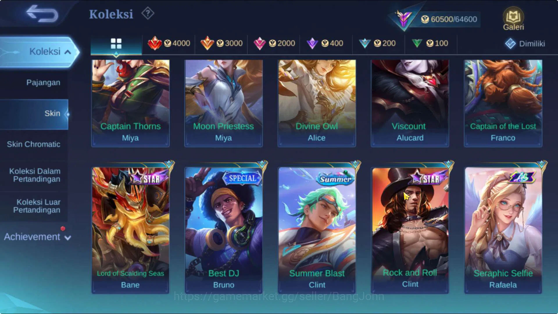 Mobile Legends: Bang Bang Accounts Hero 131 Skin 260 | KOF Karina, Mword Wanwan, Annu image 15