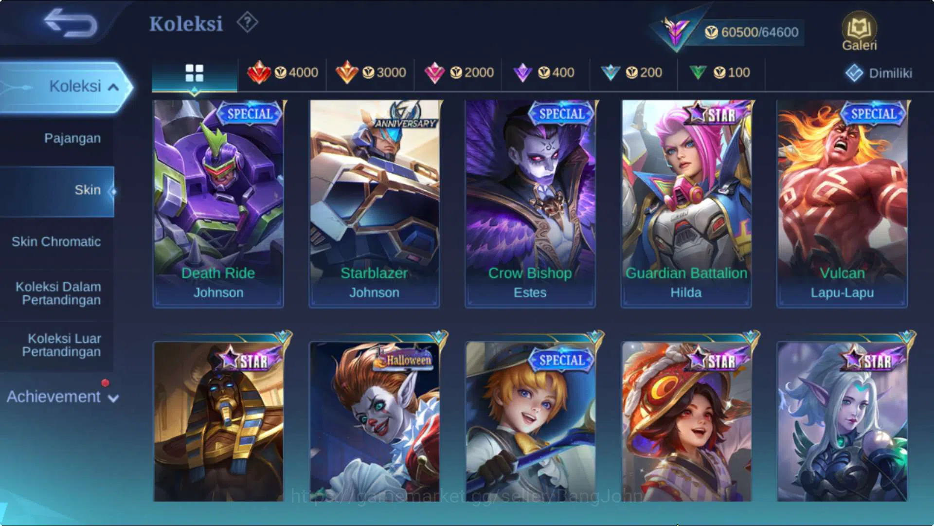 Mobile Legends: Bang Bang Accounts Hero 131 Skin 260 | KOF Karina, Mword Wanwan, Annu image 16