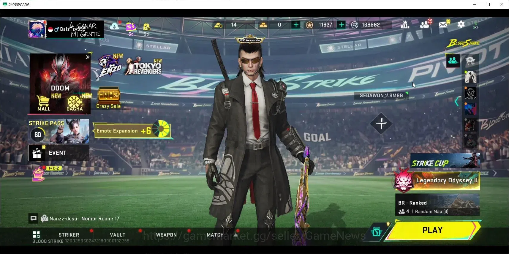 Blood Strike Accounts ASIA|ETERNAL Ran-Rave,Zero,UZI,DeAgle+MELE BFKnife image 1