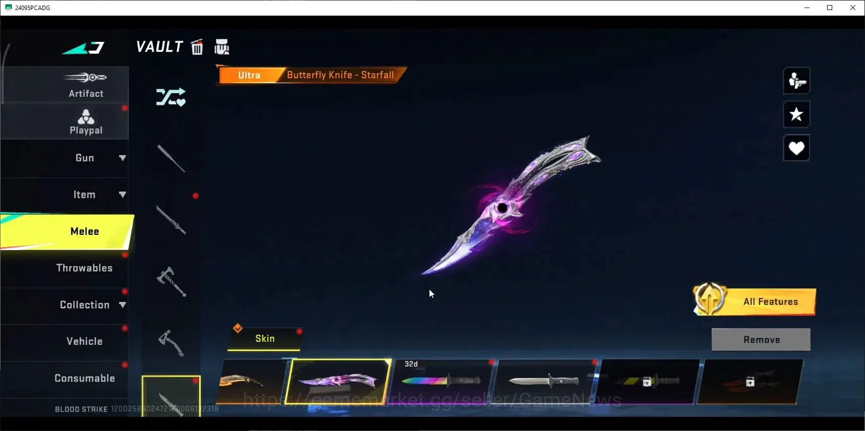 Blood Strike Accounts ASIA|ETERNAL Ran-Rave,Zero,UZI,DeAgle+MELE BFKnife image 16