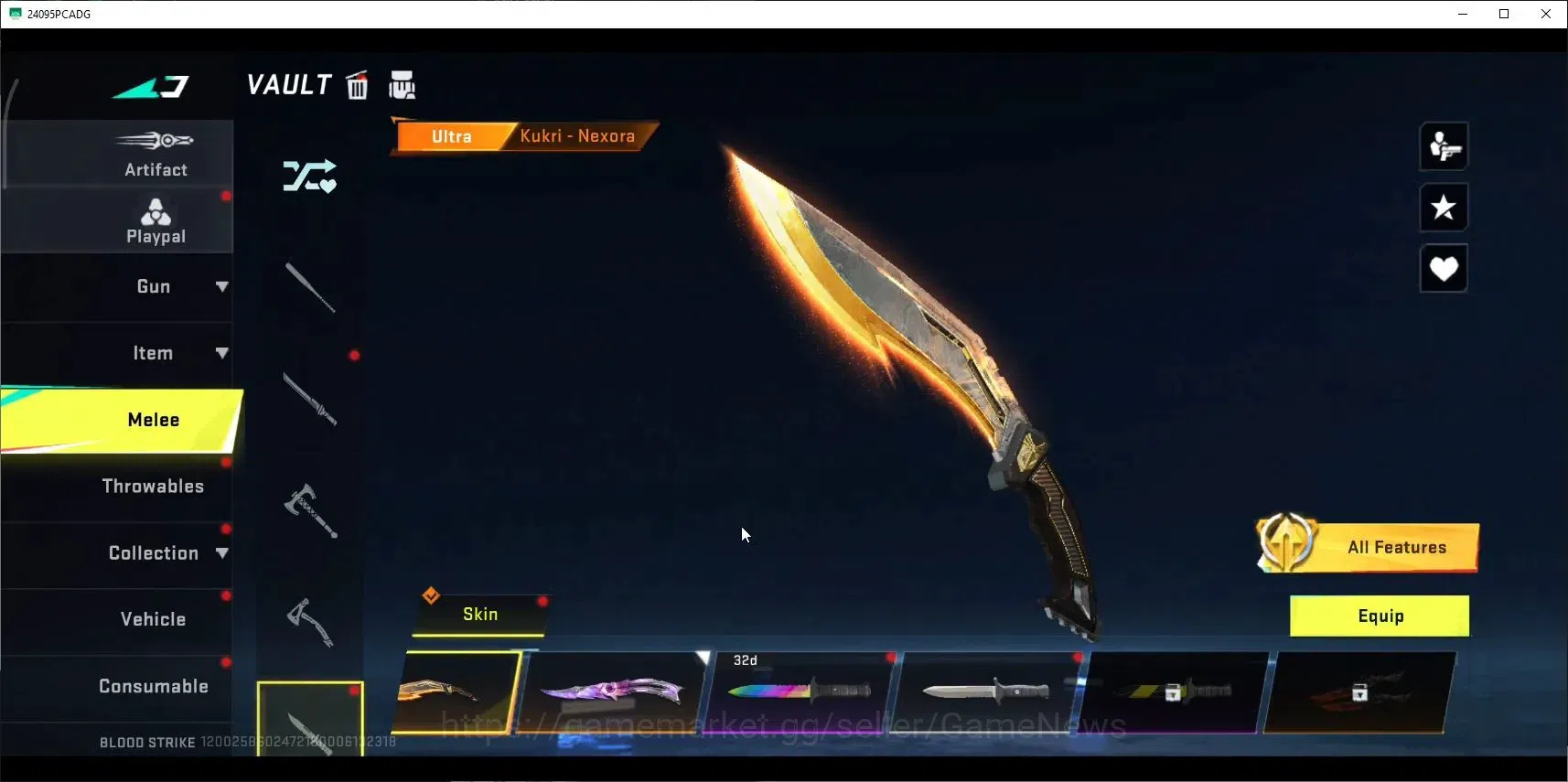 Blood Strike Accounts ASIA|ETERNAL Ran-Rave,Zero,UZI,DeAgle+MELE BFKnife image 17