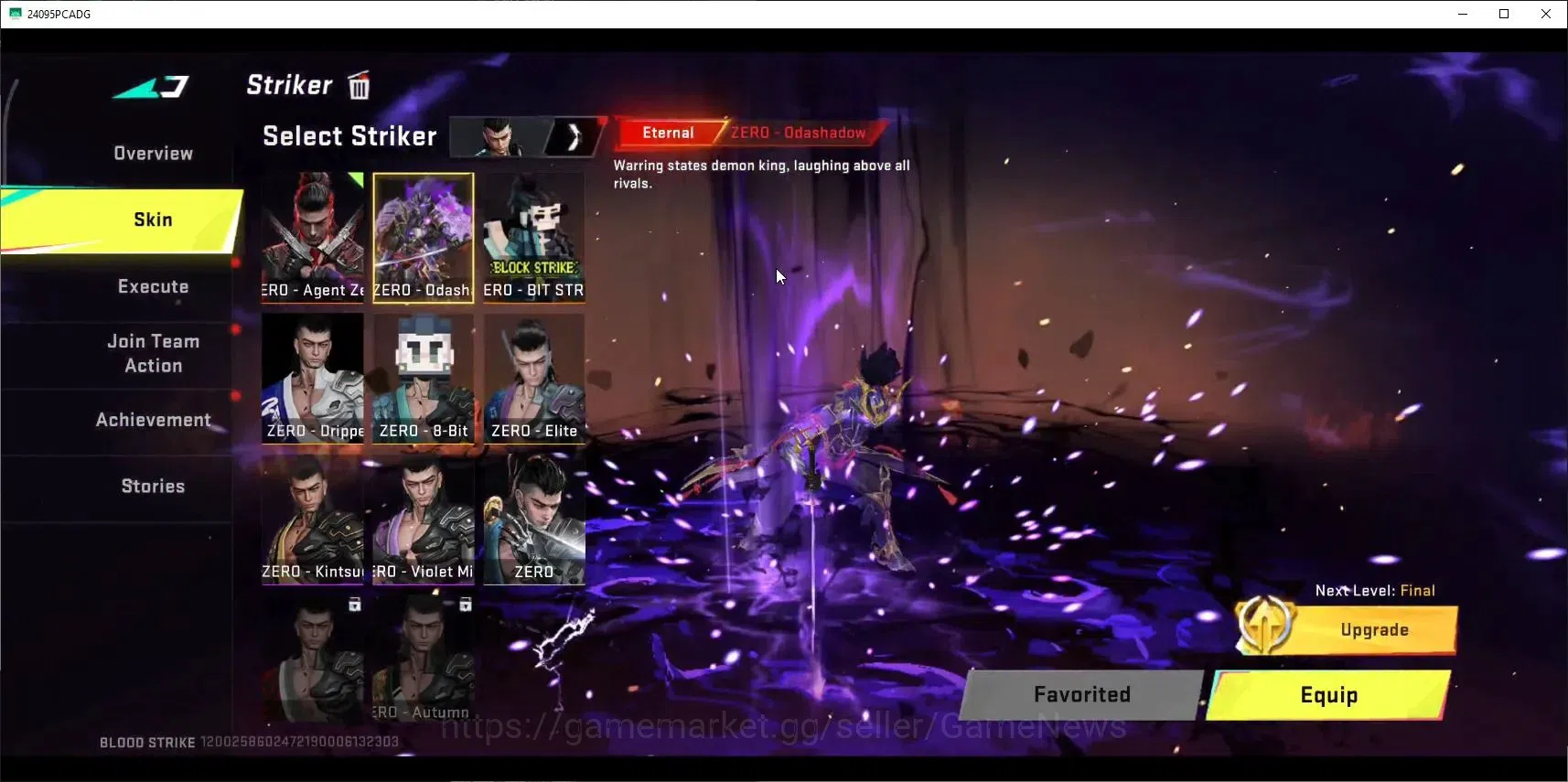 Blood Strike Accounts ASIA|ETERNAL Ran-Rave,Zero,UZI,DeAgle+MELE BFKnife image 4