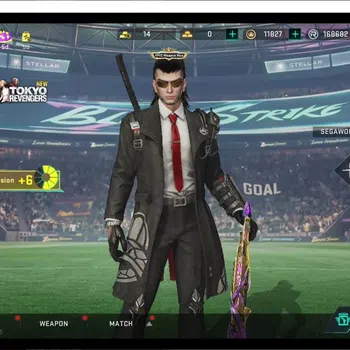 Blood Strike Collab Skin ASIA|ETERNAL Ran-Rave,Zero,UZI,DeAgle+MELE BFKnife image 1