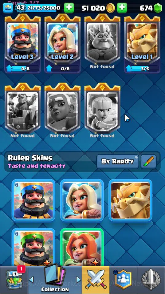 Clash Royale Accounts Lv 43|Trophy 8592|KTL 14|Limited Skin|Card 119|1 H image 10