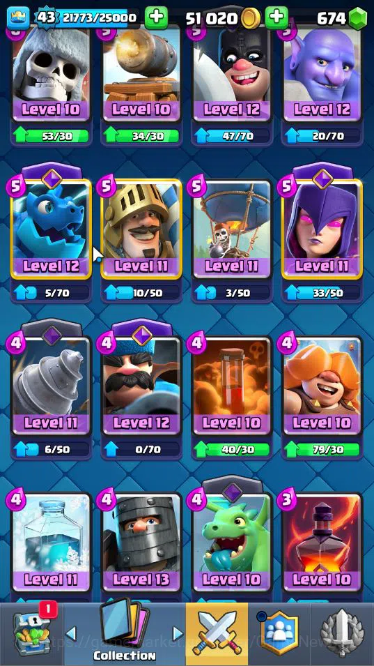Clash Royale Accounts Lv 43|Trophy 8592|KTL 14|Limited Skin|Card 119|1 H image 15