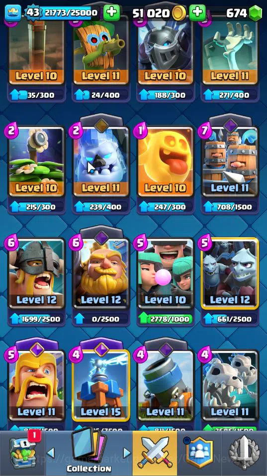 Clash Royale Accounts Lv 43|Trophy 8592|KTL 14|Limited Skin|Card 119|1 H image 18