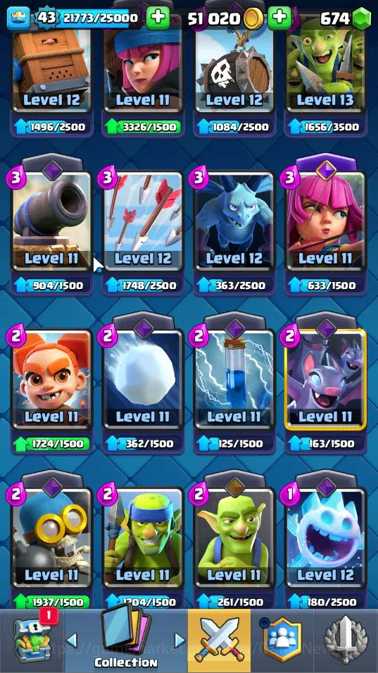 Clash Royale Accounts Lv 43|Trophy 8592|KTL 14|Limited Skin|Card 119|1 H image 19