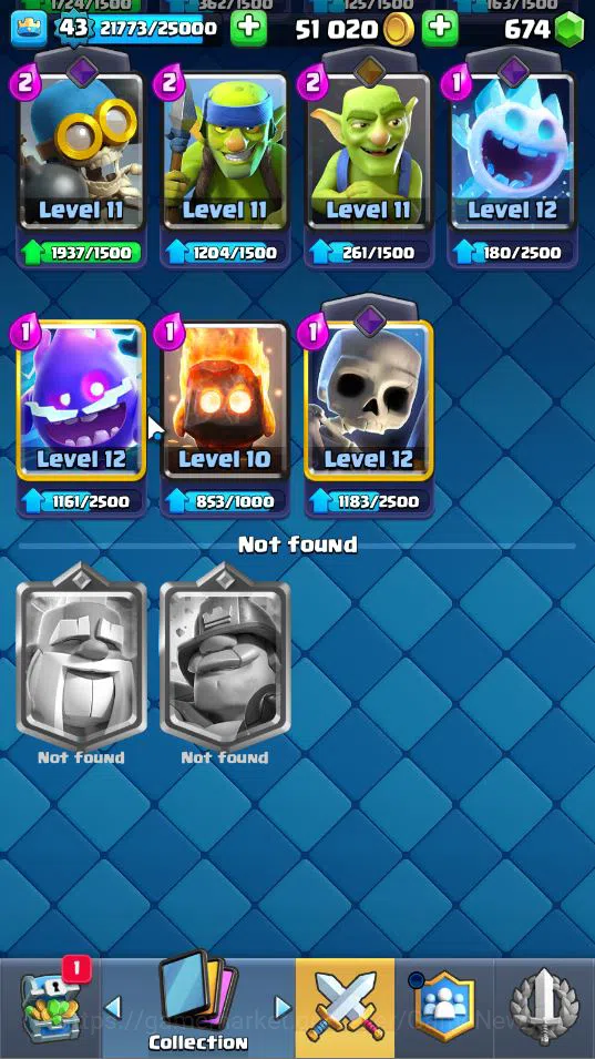 Clash Royale Accounts Lv 43|Trophy 8592|KTL 14|Limited Skin|Card 119|1 H image 20