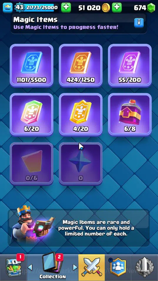 Clash Royale Accounts Lv 43|Trophy 8592|KTL 14|Limited Skin|Card 119|1 H image 5