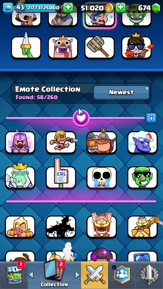 Clash Royale Accounts Lv 43|Trophy 8592|KTL 14|Limited Skin|Card 119|1 H image 6