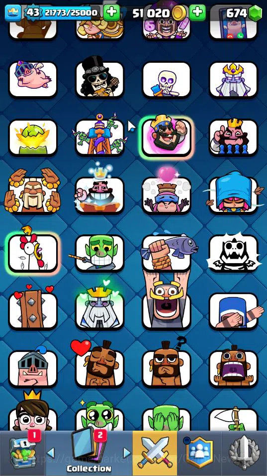 Clash Royale Accounts Lv 43|Trophy 8592|KTL 14|Limited Skin|Card 119|1 H image 7
