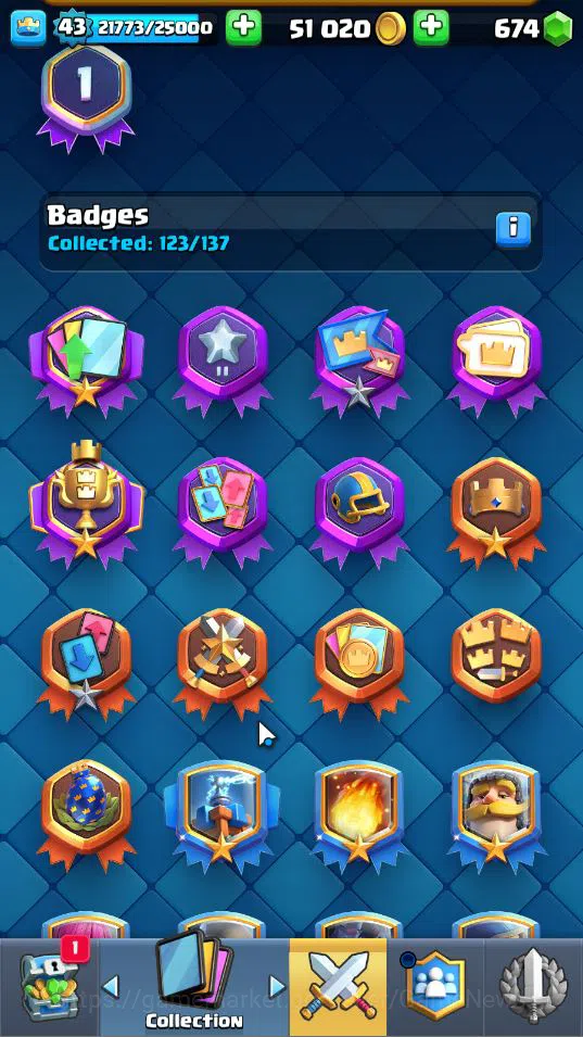 Clash Royale Accounts Lv 43|Trophy 8592|KTL 14|Limited Skin|Card 119|1 H image 9