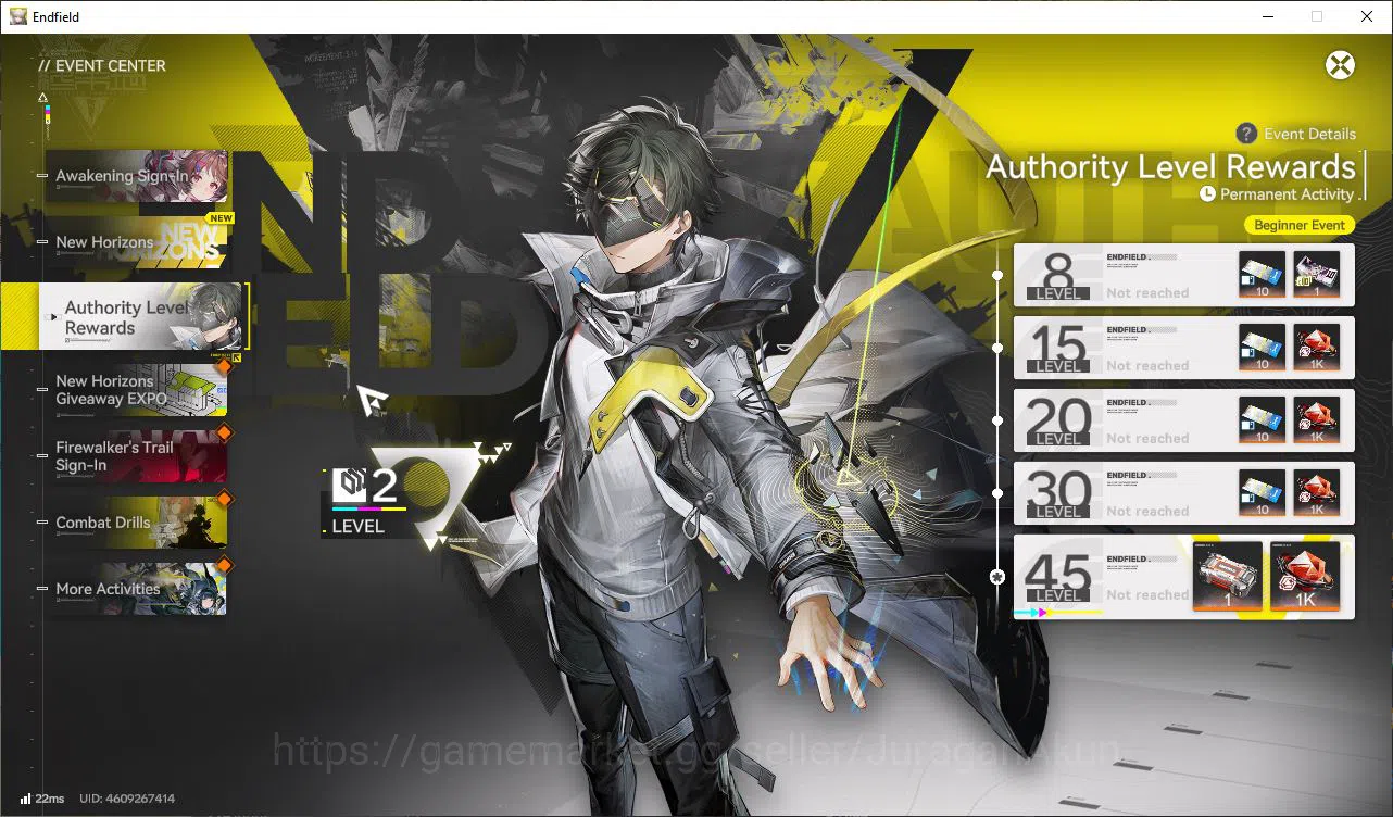 Arknights: Endfield Accounts Asia Lv2 |Starter| 1SSR (Leavetain)+5SR Operators|3 5* Wp|Male Mc|GrypLink|Take Mail|Check SS 6