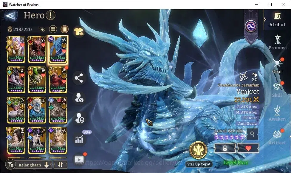 Watcher of Realms Accounts GLOBAL 60x|Lv 72|2,5M Power|8 Lord[Ingrid,Valderon image 15