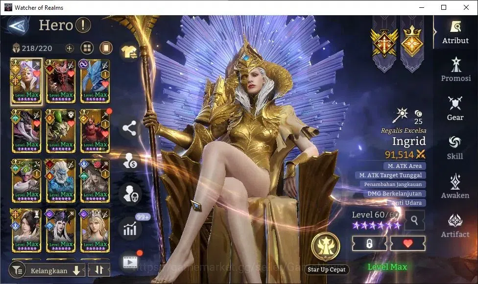Watcher of Realms Accounts GLOBAL 60x|Lv 72|2,5M Power|8 Lord[Ingrid,Valderon image 7