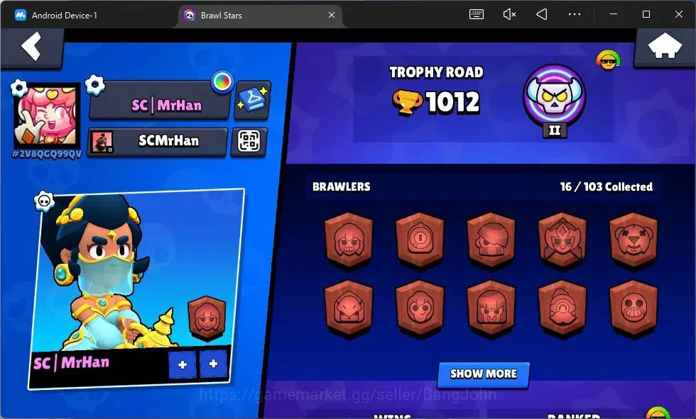 Brawl Stars Accounts Global | 1012 Thropy| 16 Brawler|2 Max Hypercharge image 2