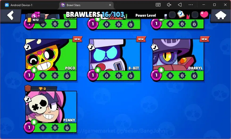 Brawl Stars Accounts Global | 1012 Thropy| 16 Brawler|2 Max Hypercharge image 7
