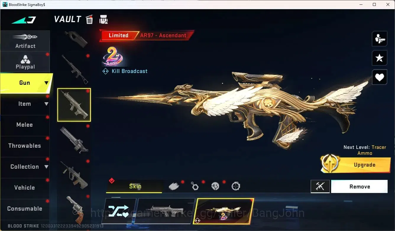 Blood Strike Accounts ASIA | 3 7DS GUN: KAG-6,Kar98k,QBZ95|7DS EMMA|2 Li image 10