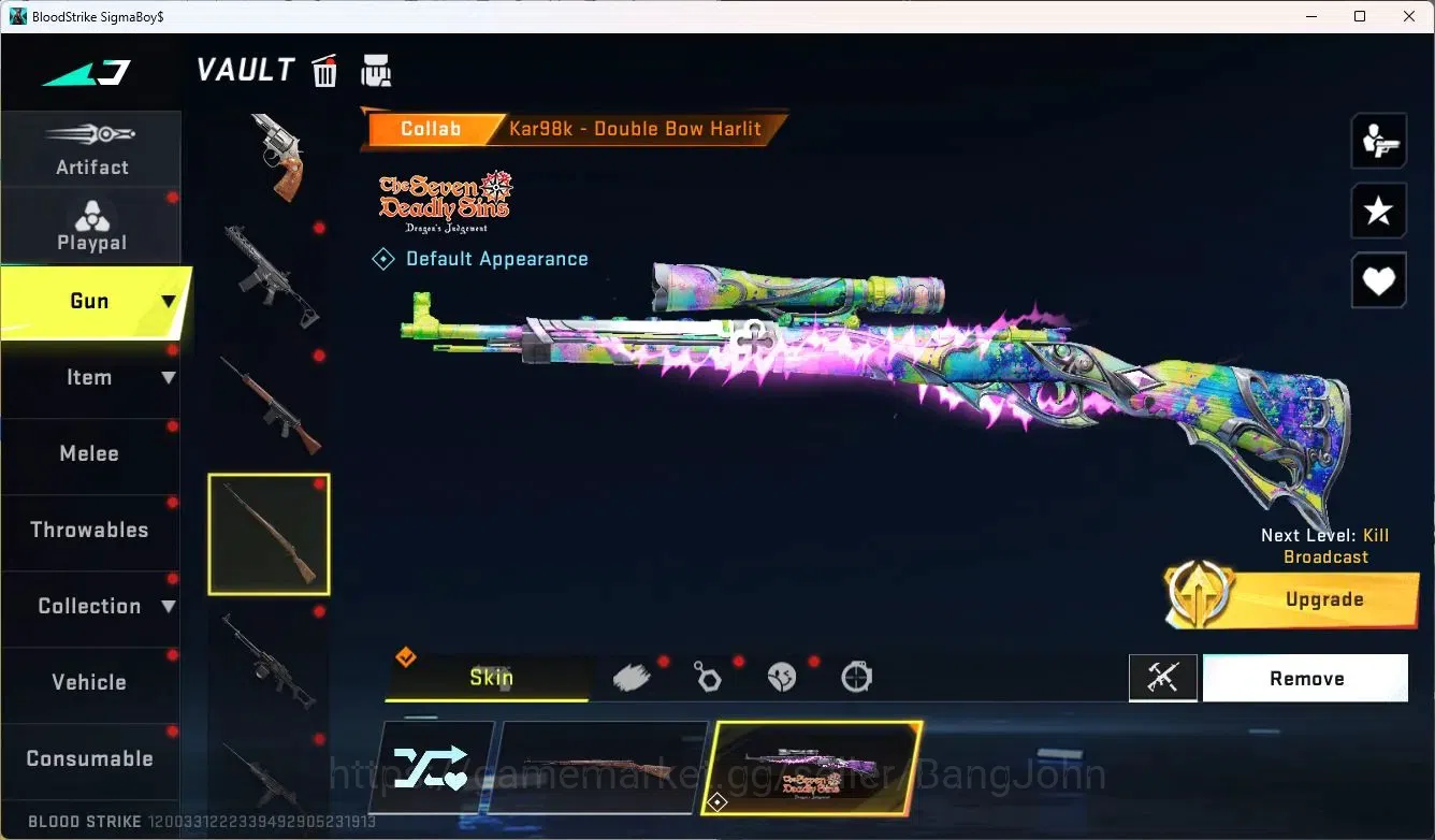 Blood Strike Accounts ASIA | 3 7DS GUN: KAG-6,Kar98k,QBZ95|7DS EMMA|2 Li image 13