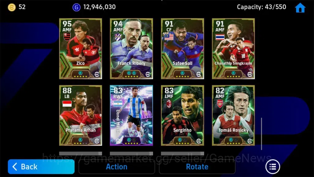 eFootball Accounts Android|BigTime Ronaldinho G,Epic Lionel Messi,Joh image 11