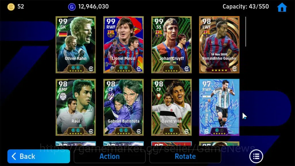 eFootball Accounts Android|BigTime Ronaldinho G,Epic Lionel Messi,Joh image 7