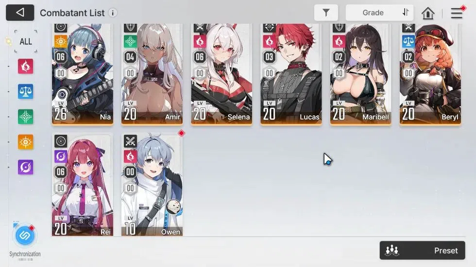 Chaos Zero Nightmare Accounts ASIA Lv55|9 SSR[HeidemarieM5+Sign,Tiphera,Nine,Yuk image 4