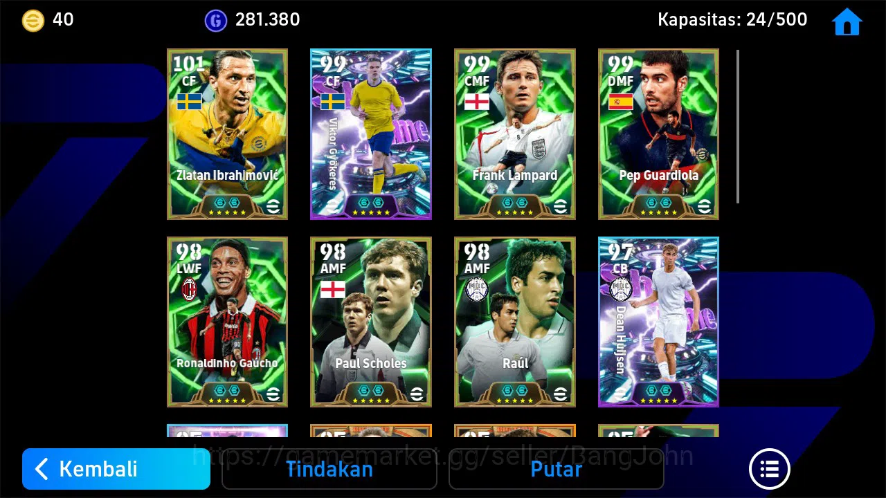 eFootball Accounts ANDROID|PW 3187|Epic Ibrahimovic, F Lampard, Ronal image 3