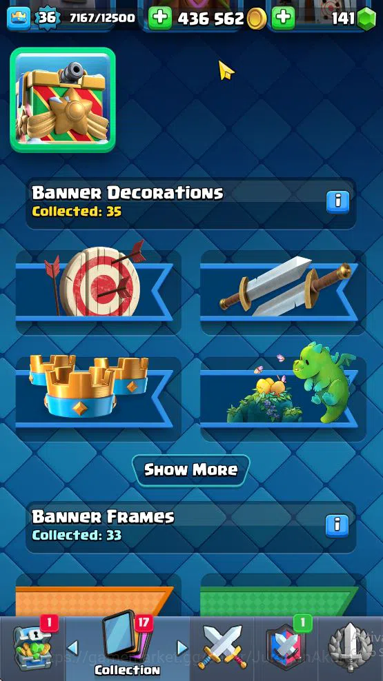 Clash Royale Accounts Midgame Lvl 36|Trophy 7280|KTL 12|Limited Skin|Card 121| 1 Hero 5 EVO 8 Champ 21 Legendary 33 Epic,30 13