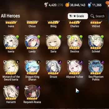 Epic Seven Accounts High-End Global|Unverif|7ML (Monarch Iseria,Straze,Harsetti,AbYufine,SPPolitis,Etc.)|Theater