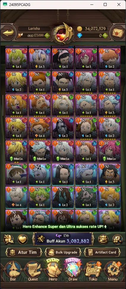 The Seven Deadly Sins: Grand Cross Accounts ASIA | 3M CC | 1 LR Elizabeth + 100 Coin LR | 3 UR image 5