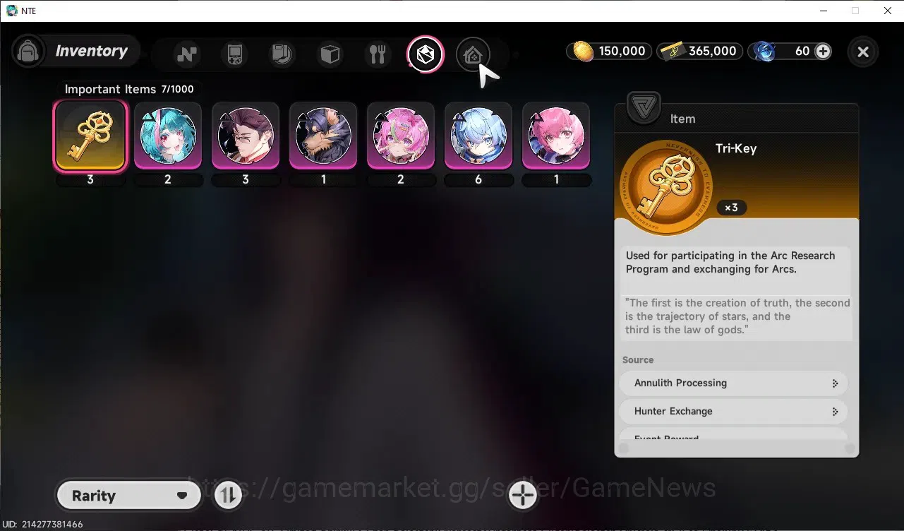 Neverness to Everness Accounts Global SEA|HL 3|1 Limited Shinku|2 Char Selector|Overcast&Underboss Glider|Selector On|Male 13