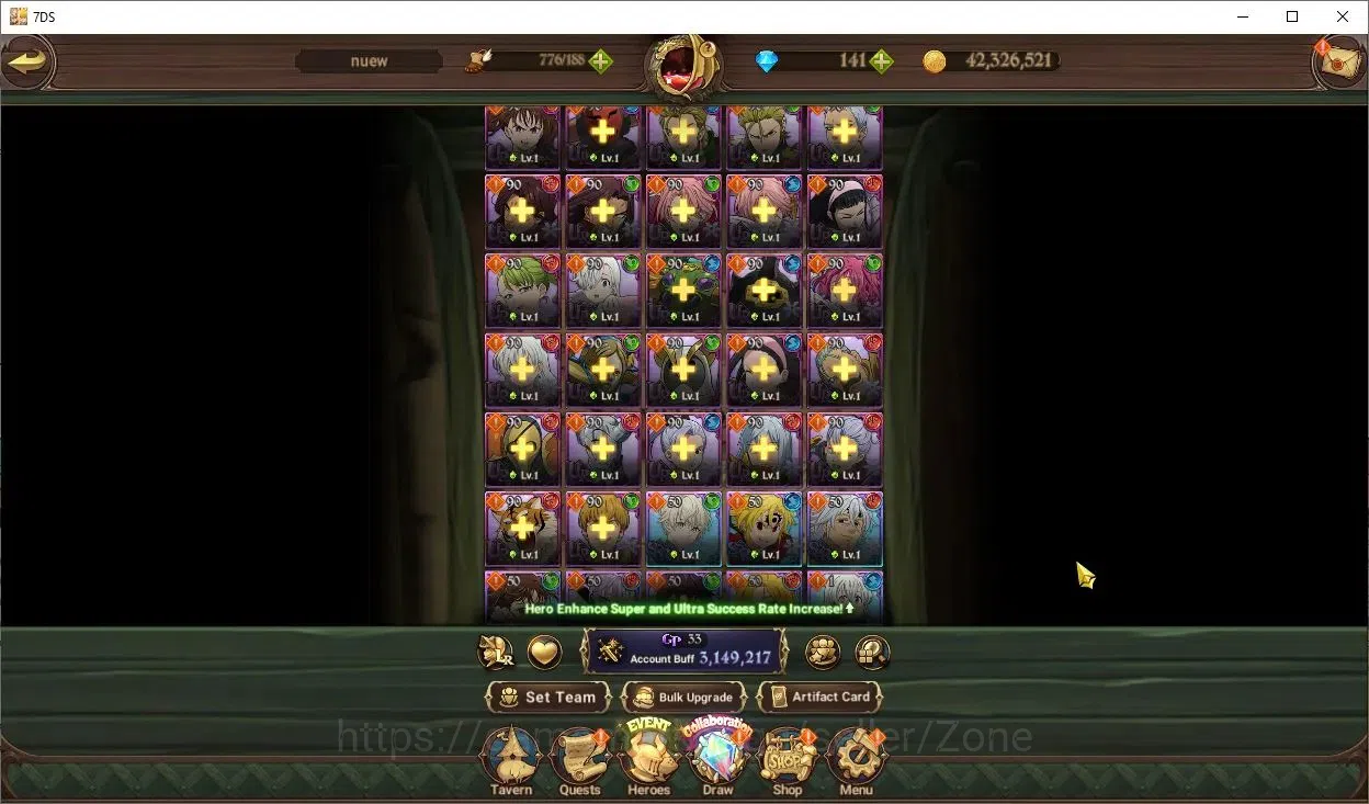 The Seven Deadly Sins: Grand Cross Accounts Others Global|3.1M CC|2LR+4UR Full Collab Gachiakuta+Rezero|MerlinEscanor 5