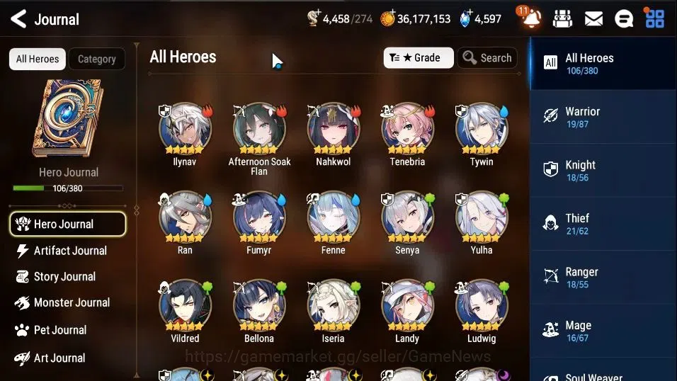 Epic Seven Accounts Global Unverif|NewEra|5 ML(Salome,LOT Scales,NM Lu image 5