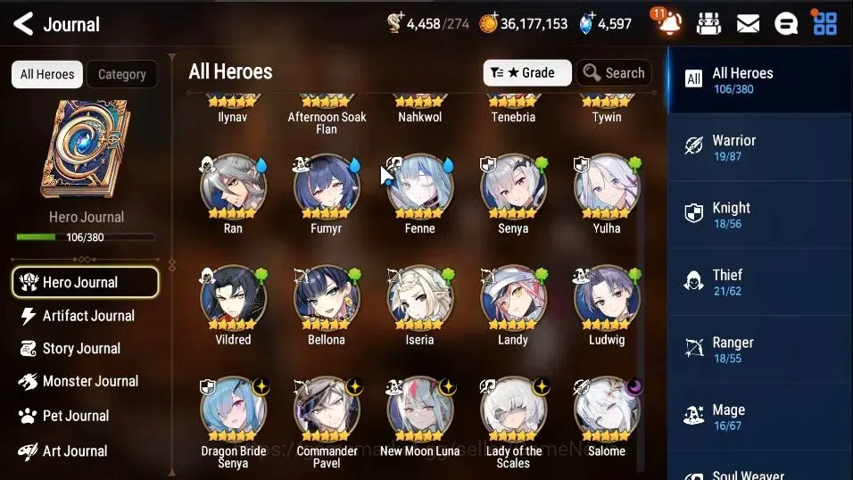 Epic Seven Accounts Global Unverif|NewEra|5 ML(Salome,LOT Scales,NM Lu image 6