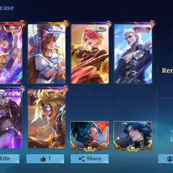 Mobile Legends: Bang Bang Accounts Collector Hero 133|Skin 316|Legend Fanny+Portrait|Sanrio Floryn,CC Badang,LBox