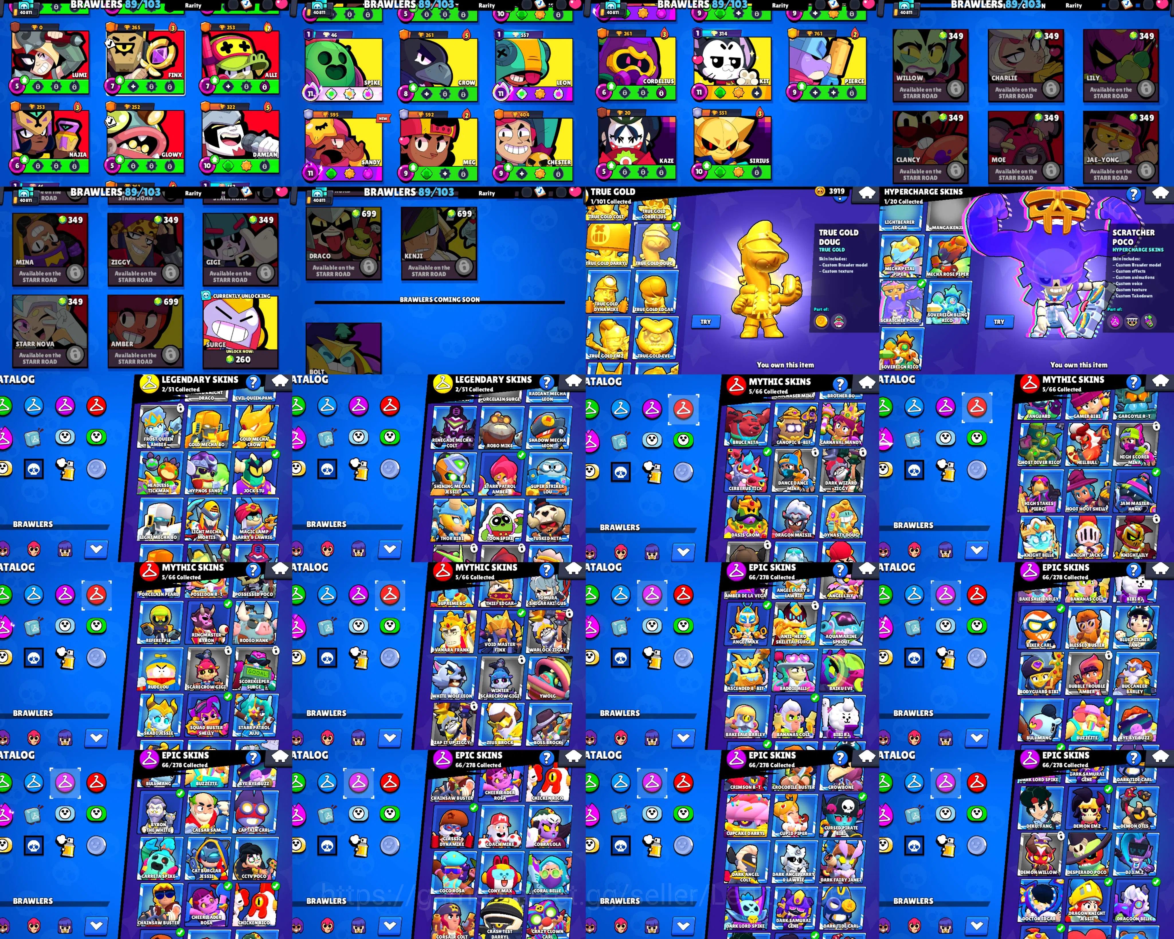 Brawl Stars Accounts 2019 ACC | 40800 TROPHY | 2-2 lvl PRESTIGE | 17 TO image 5