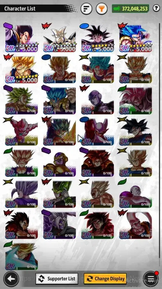 Dragon Ball Legends Accounts 372M TotalPwr|LV159|5 UL+2 LR+12 LL|SS 3 Goku Mini image 4