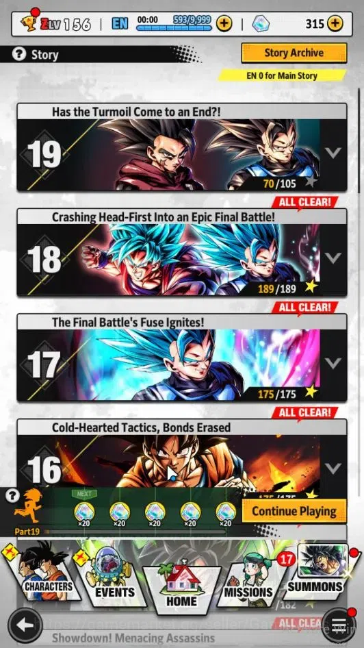 Dragon Ball Legends Accounts 372M TotalPwr|LV159|5 UL+2 LR+12 LL|SS 3 Goku Mini image 8