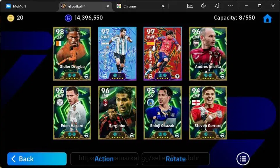 eFootball Accounts Mobile|PW 3112|Epic Drogba,Iniesta,Hazard,Serginho image 3