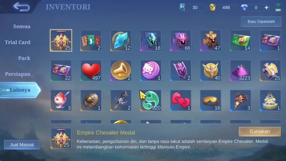 Mobile Legends: Bang Bang Accounts Hero 101|Skin 133|High Glory 51|CC Nata,Lightborn  image 17